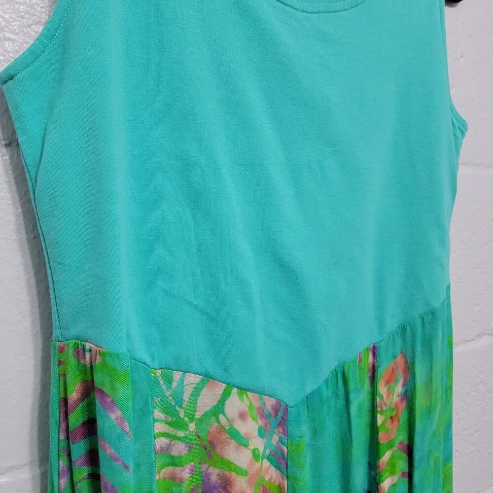 Soft Surroundings Batik Maxi Sleeveless Dress Small - Picture 6 of 10